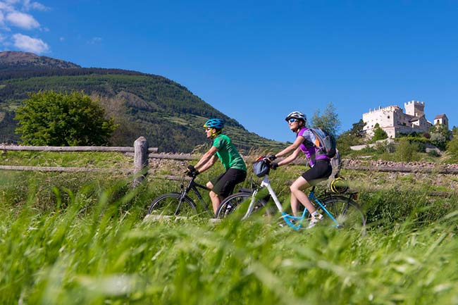 Radfahren im Vinschgau