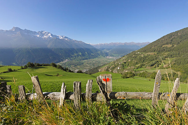 Vista panoramica sulla Val Venosta